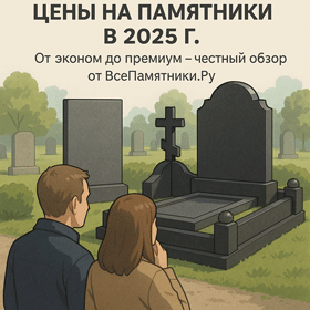 Цены на памятники в 2025 году: от эконом до премиум — честный обзор от ВсеПамятники.ру